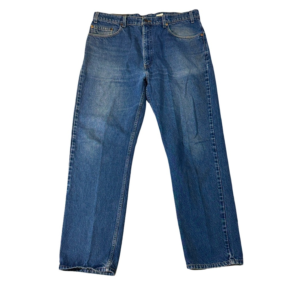 VINTAGE Levi’s mens 38x32 regular fit straight leg 505 90s denim blue jeans